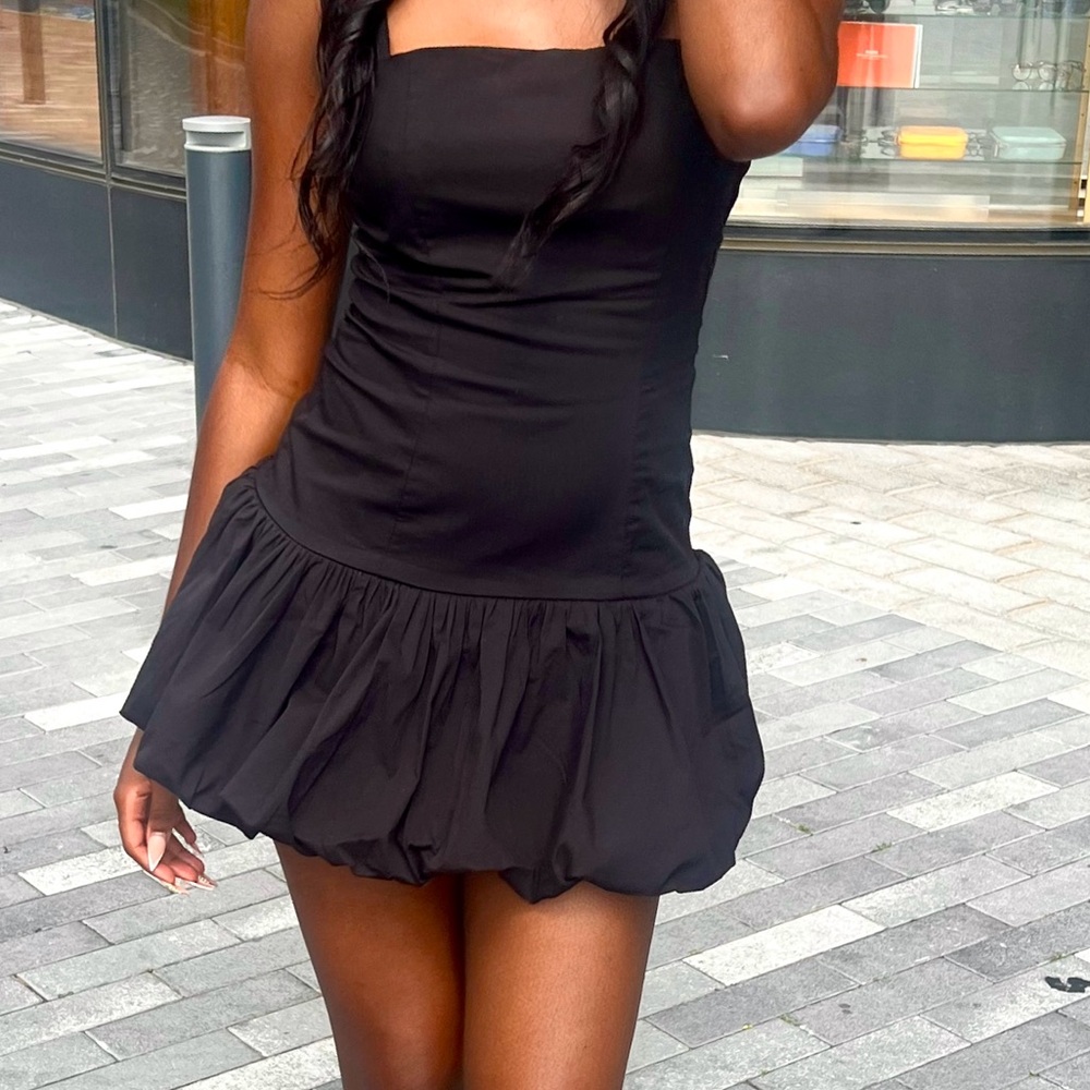 Black mini dress